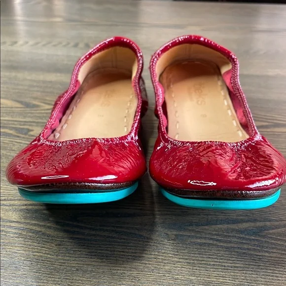 Tieks Ruby Red Patent Leather Ballet Flats - Picture 16 of 16